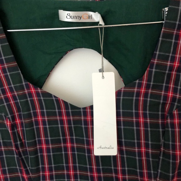 Sunny Girl Plaid Holiday Dress - Picture 2 of 5